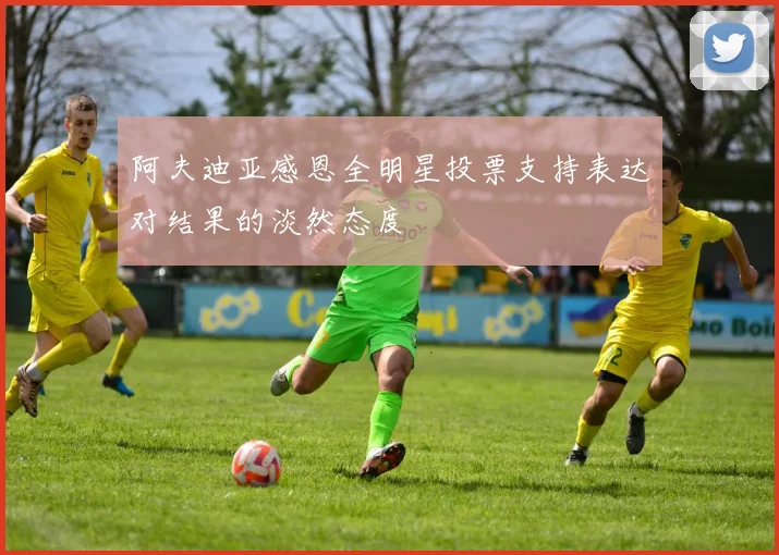 阿夫迪亚感恩全明星投票支持表达对结果的淡然态度